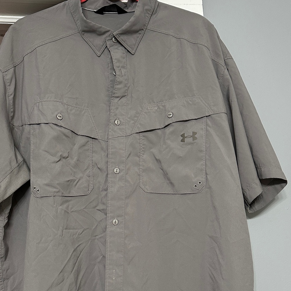 Under Armour Charcoal Button-Up Shirt